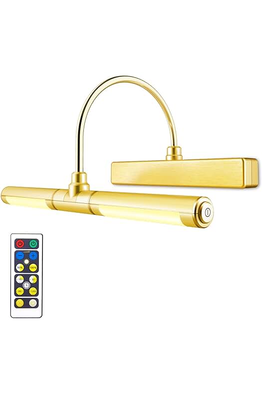 Luz LED Inalámbrica con Control Remoto y Cabezal Giratorio de 13 Pulgadas - Rosa Dorado