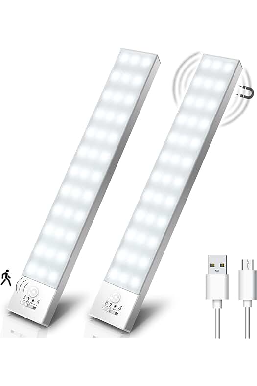 Luz LED Magnética para Armario con Sensor de Movimiento - Iluminación portátil y versátil.