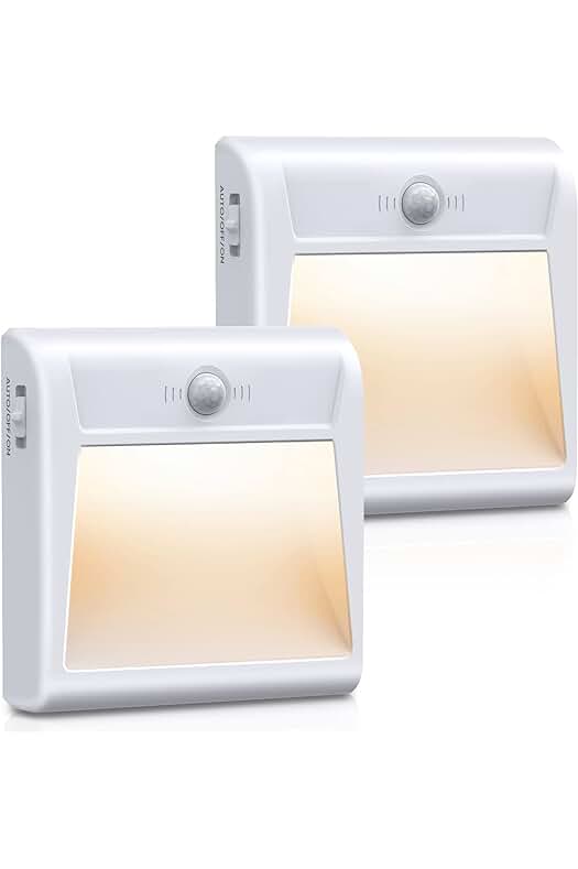 Luz Nocturna con Sensor de Movimiento y Imán Incorporado, [2 Piezas], 3 Modos, Ideal para Dormitorio.