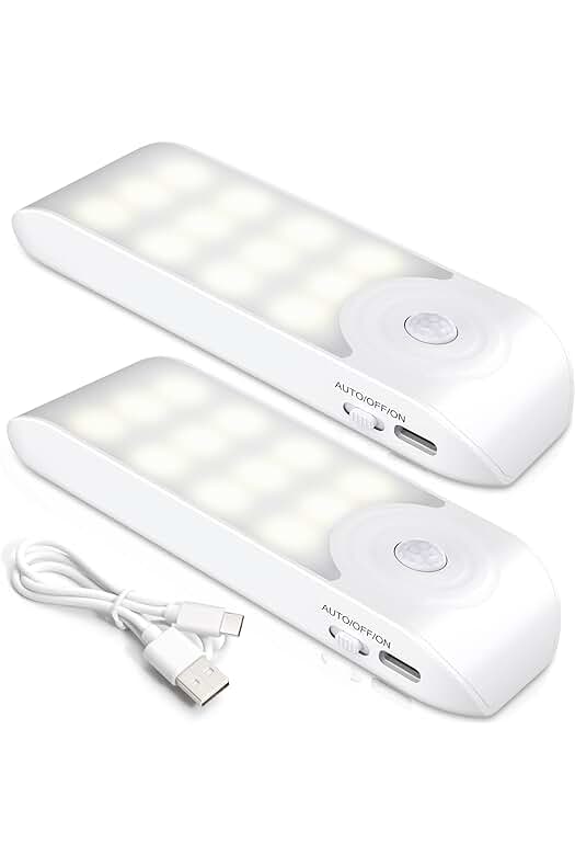 Luz Nocturna Recargable con Sensor de Movimiento - Ilumina tus espacios con comodidad y ahorro.
