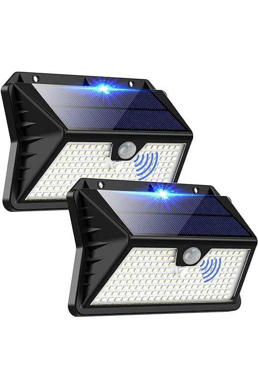 Luz Solar Exterior: Iluminación Potente y Eficiente para tu Jardín, Garaje y Patio.