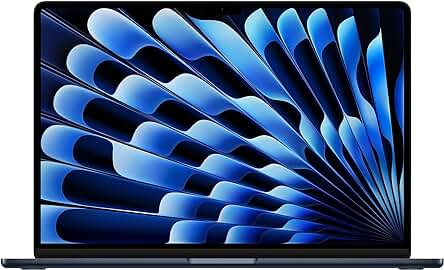 MacBook Air Chip M2: Pantalla Liquid Retina de 15,3, 8GB RAM, 256GB SSD, Negro Noche