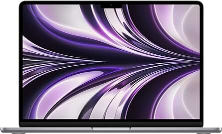 MacBook Air M2 de Apple: Pantalla Liquid Retina de 13,6, 8GB RAM, 256GB SSD, Gris Espacial.
