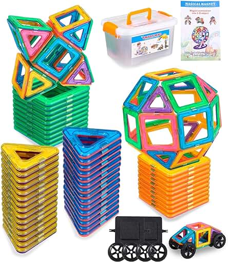 Magnetic Building Blocks: The Perfect STEM Toy for Creative Minds and Endless Fun.