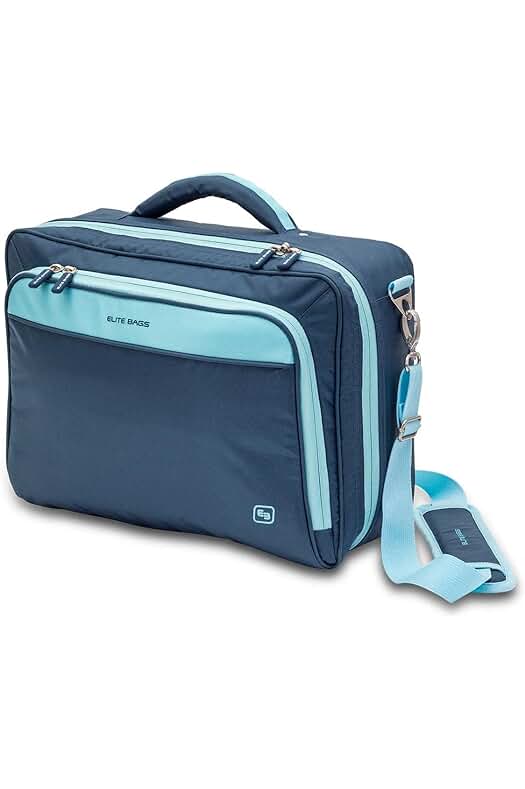 Maletín sanitario domiciliario - Elite Bags Practis, Azul, 40 x 30 x 12 cm.