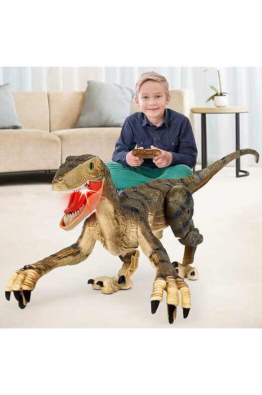 Mando a Distancia de Dinosaurios con Luces LED y Sonidos Realistas - El Regalo Perfecto para Niños