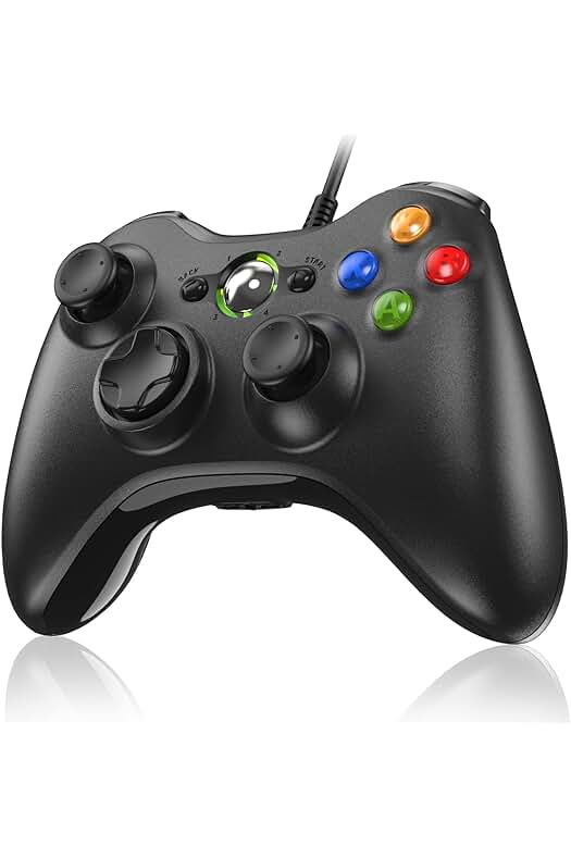 Mando para Xbox 360 con vibración dual y compatibilidad para PC y Xbox 360 Slim