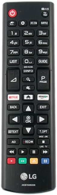 Mando Universal LG AKB75095308: Control remoto compatible con todos los modelos de TV LG.