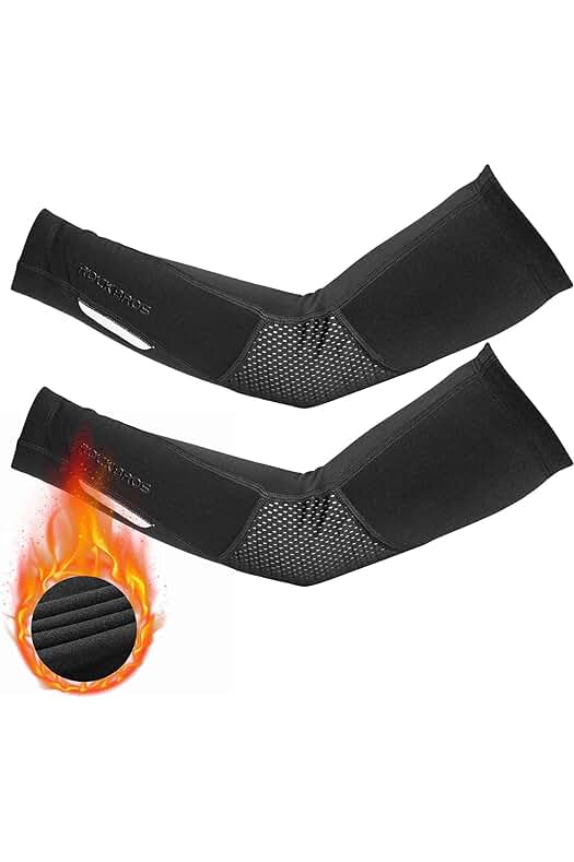 Manguitos de brazos calentadores para ciclismo y deportes de invierno - ROCKBROS