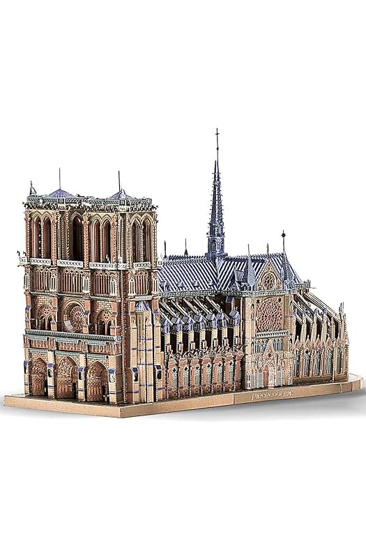 Maqueta 3D de Metal Notre Dame de París para Construir - Kit para Adultos y Adolescentes