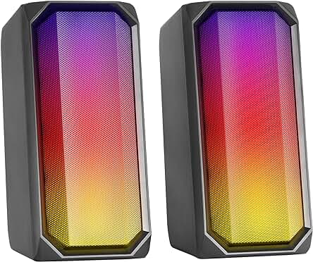 Mars Gaming MSRGB - Altavoz Bluetooth de 15W con potencia y calidad de sonido excepcionales