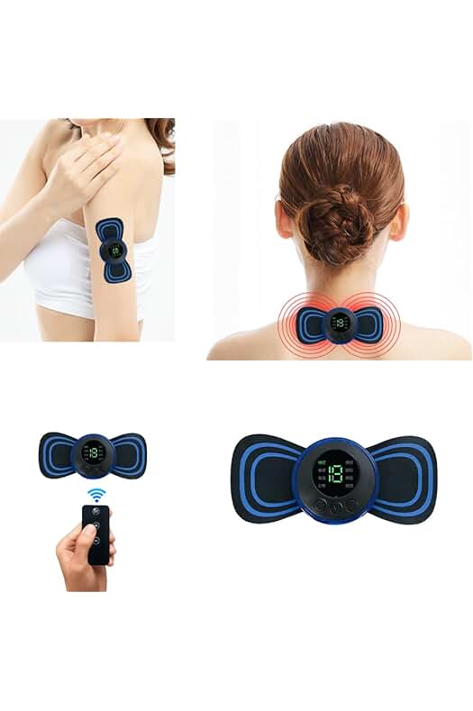 Masajeador cervical eléctrico de alta intensidad con 8 modos y 19 velocidades para aliviar el dolor.