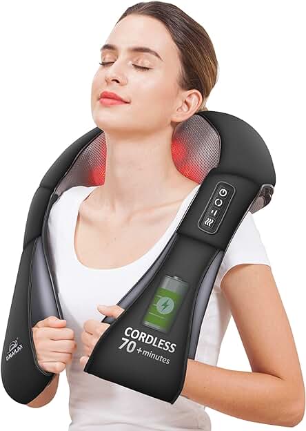 Masajeador de Cuello Snailax: Disfruta de un masaje relajante y terapéutico en cualquier momento.