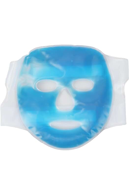 Mascarilla facial de hielo reutilizable para el cuidado y relajación de la piel.