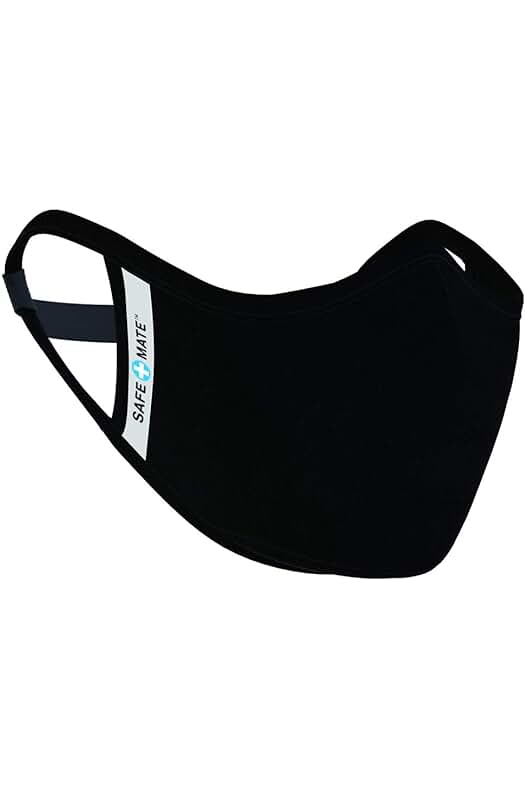 Mascarilla facial lavable y reutilizable Case-Mate Safe+Mate, color negro - 1 unidad