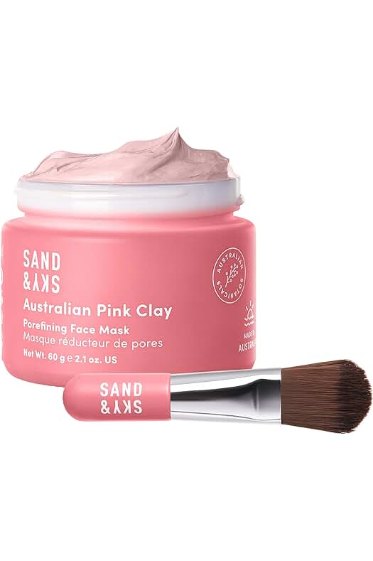 Mascarilla facial Sand & Sky - Arcilla rosa australiana para poros minimizados