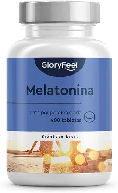 Melatonina Plus: Suministro de 400 Tabletas para un Año, Complemento Natural para Dormir Bien