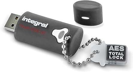 Memoria USB encriptada Integral Crypto-197 16GB 256-Bit Hardware USB 3.0