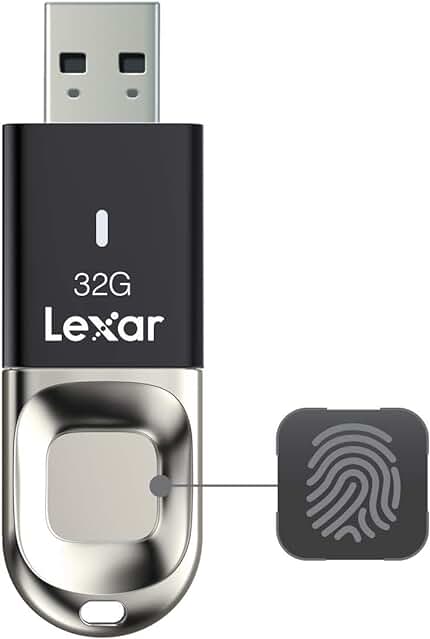 Memoria USB Lexar JumpDrive F35 con lector de huella dactilar para mayor seguridad
