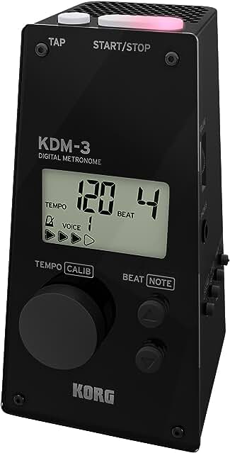 Metronomo digital KORG estilo pirámide - Negro