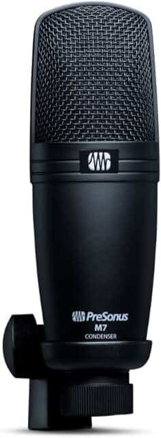 Micrófono de condensador PreSonus M7: calidad de grabación excepcional para tus proyectos de audio.