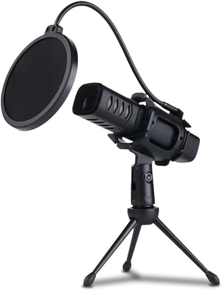 Micrófono de Condensador USB para Streaming - Calidad de sonido profesional para tus transmisiones en vivo.
