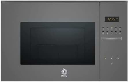 Microondas encastrable Balay 3CG5172A2 - Antracita, 20 l, 5 F, Control Deslizante, 8 recetas