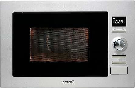 Microondas integración Cata MC 25 D con capacidad de 25L y 5 niveles de potencia.