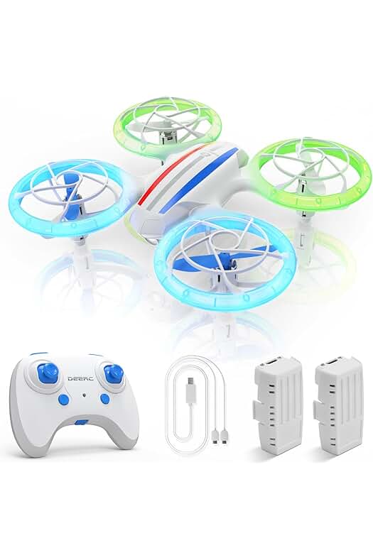 Mini Drone DEERC D23: Regalo perfecto para niños y niñas, fácil de usar y seguro.