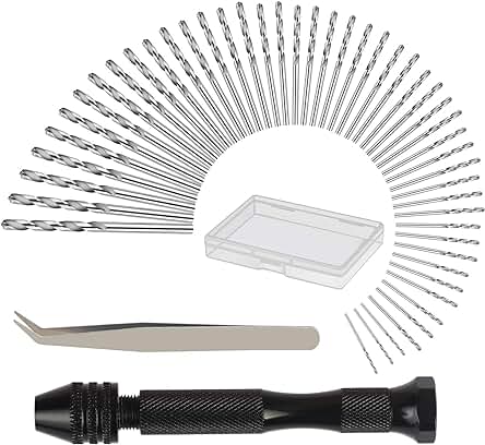 Mini Taladro Manual para Modelismo Naval - Kit de Herramientas de Precisión para Modelismo