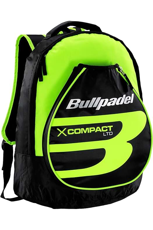 Mochila Bullpadel X-Compact Amarilla: La elección perfecta para llevar tus pertenencias de forma cómoda y segura.