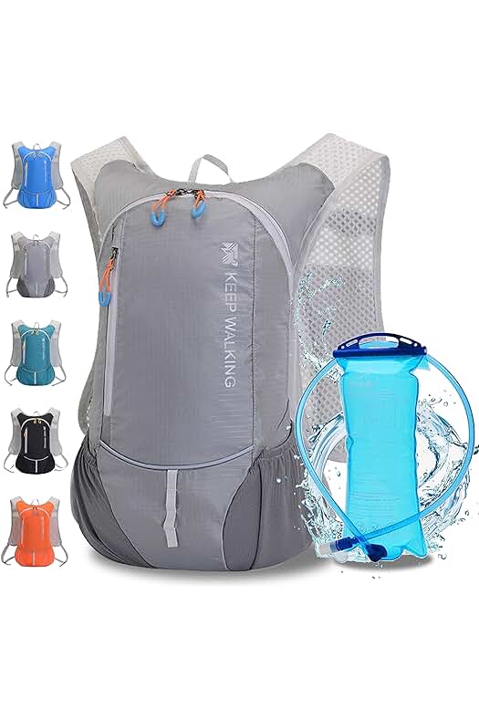 Mochila de hidratación 2L para senderismo, ciclismo y actividades al aire libre.