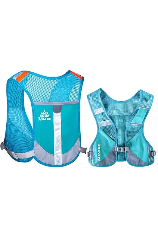 Mochila de hidratación ligera para correr: paquete de chaleco con capacidad de 5L y 230g.