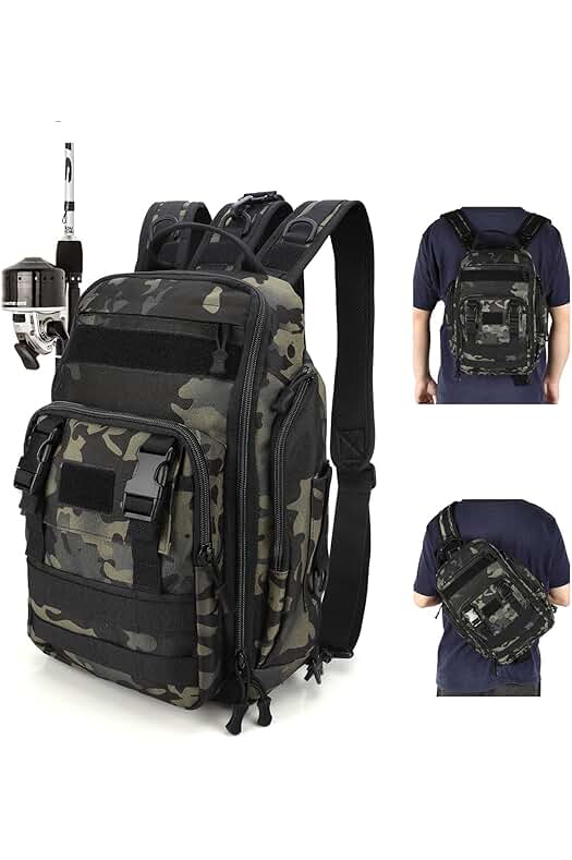Mochila de Pesca Pro-Storage: Ligera, Resistente y Perfecta para tus Aventuras Acuáticas y Terrestres