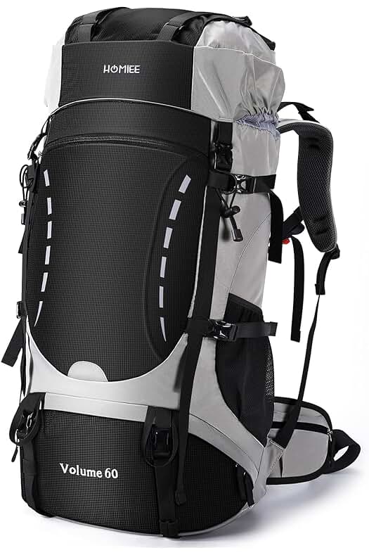 Mochila de Senderismo 60L - La Mejor Opción para un Trekking Ligero y Cómodo.