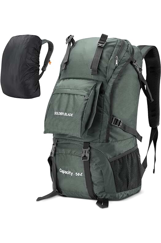 Mochila de senderismo CestMall, la opción perfecta para tus aventuras al aire libre de 50L.