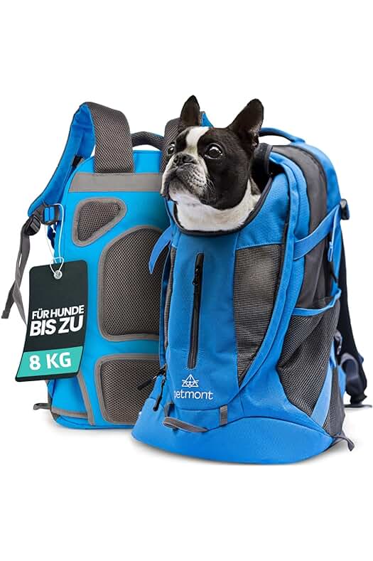 Mochila de transporte para perros pequeños: cómoda y segura para viajes, paseos y aventuras.