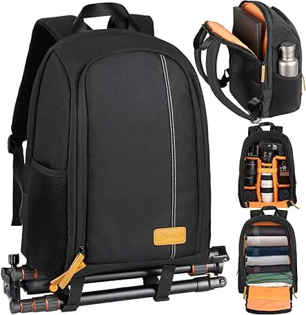 Mochila Fotográfica TARION TB-02 para Cámara y Portátil de 15 - Diseño Portátil y Funcional