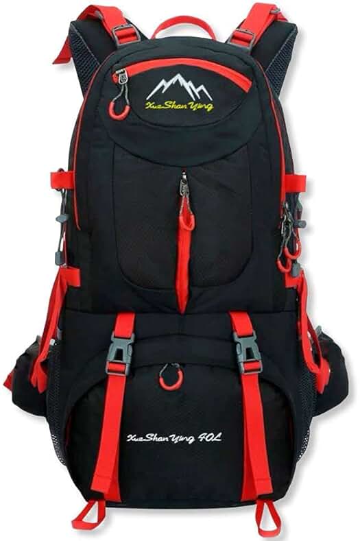 Mochila Impermeable 40 Litros: Ideal para Senderismo, Acampada y Montaña. Resistente y Versátil.