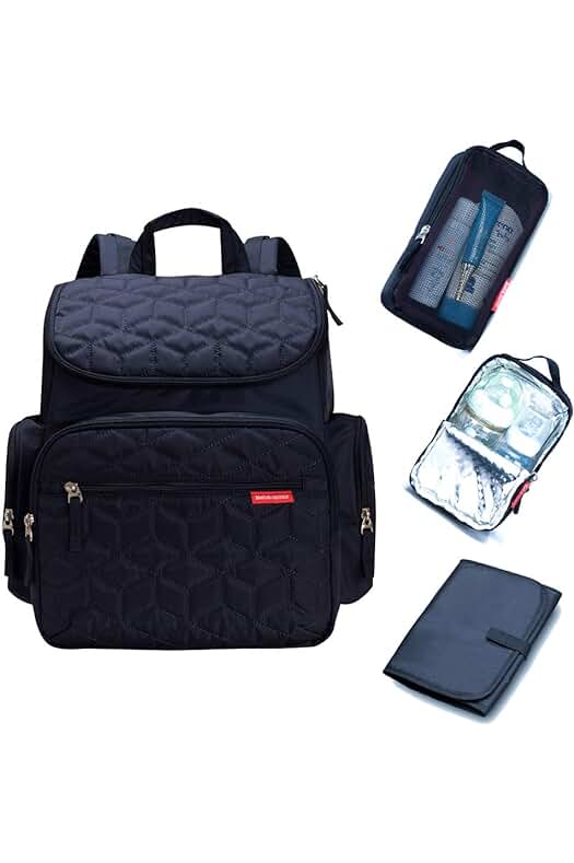 Mochila impermeable para pañales Bebamour: práctica y funcional para mamá, papá y bebé.