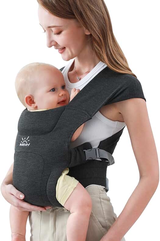 Mochila Portabebés Ergonómica MOMTORY para Recién Nacidos con Ajuste Fácil y Cómodo