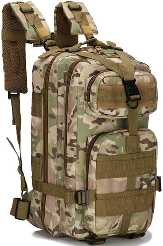 Mochila Táctica Militar de Alta Capacidad, Impermeable y Plegable para Senderismo y Camping.