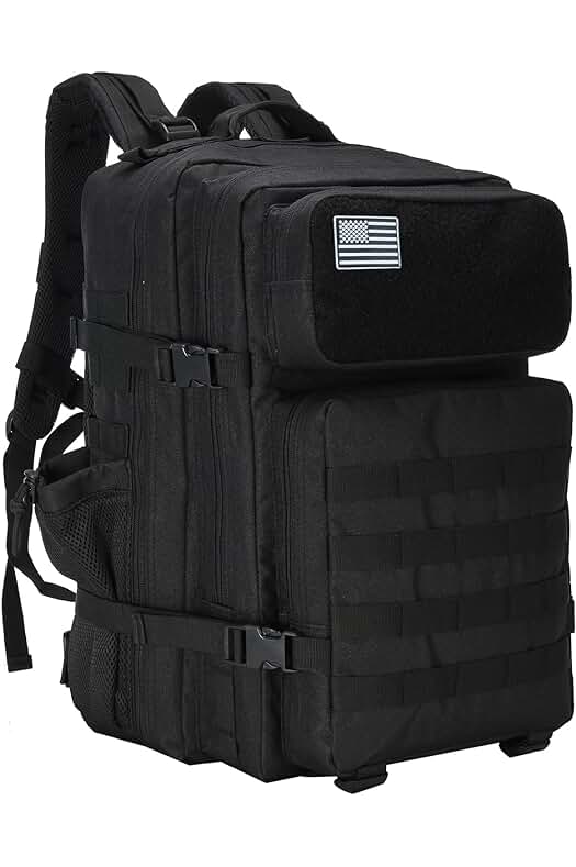 Mochila Táctica Militar: Gran Capacidad y Resistente al Agua para Montañismo, Senderismo y Viajes.