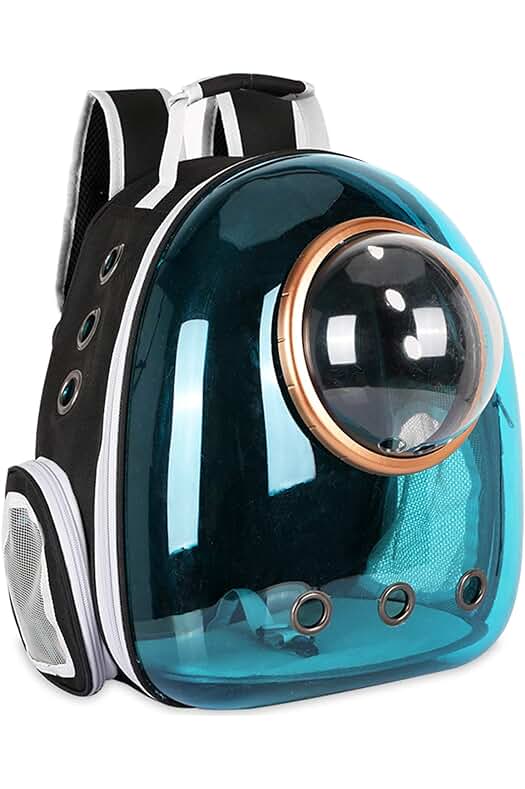 Mochila transparente para mascotas: comodidad y seguridad en tus viajes con tu perro o gato.