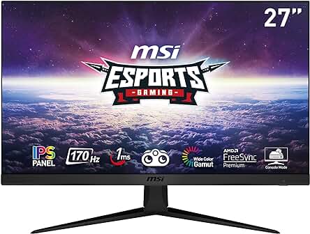 Monitor Gaming FHD MSI G2722 - 27 Pulgadas, IPS, 170 Hz, FreeSync Premium