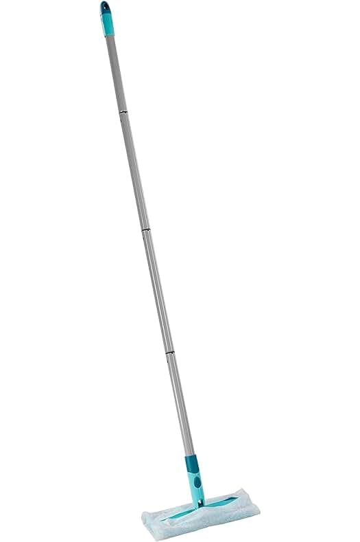 Mopa atrapapolvo Leifheit Clean & Away: set de limpieza eficiente para suelos con articulación giratoria.