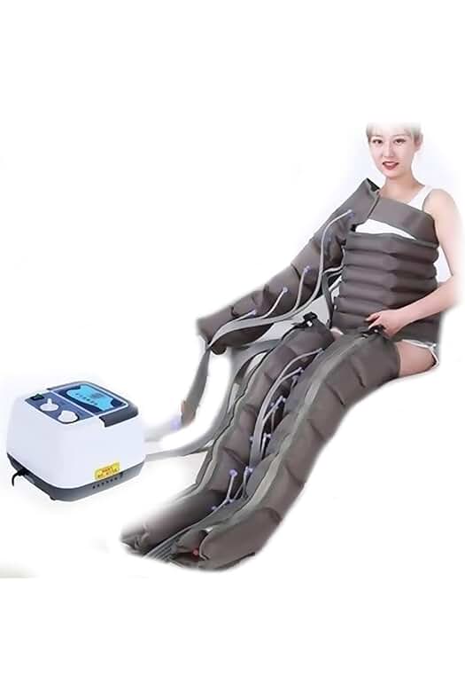 Máquina de Presoterapia Portátil para el Hogar - Alivio del Dolor Muscular y Drenaje Linfático.