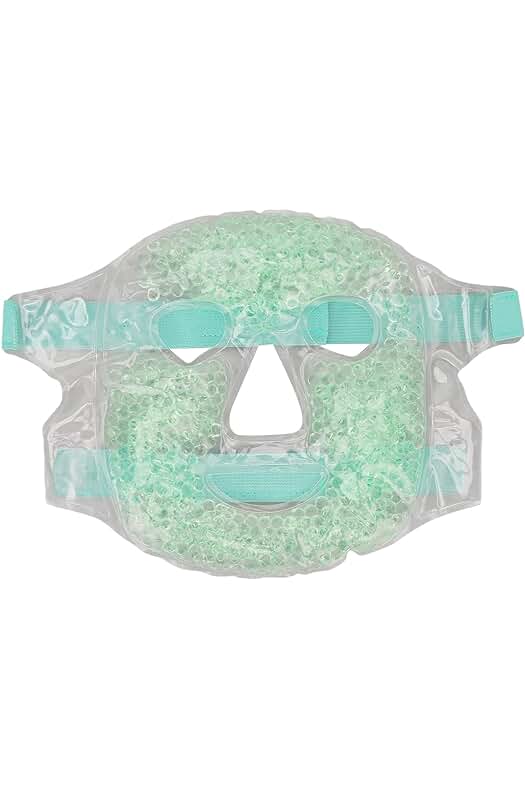 Máscara facial refrescante de gel para aliviar la fatiga y calmar la piel (Verde)