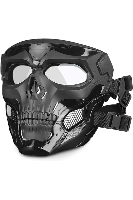 Máscara Protectora Táctica Skull para Airsoft, Paintball, CS y Cosplay de Halloween.