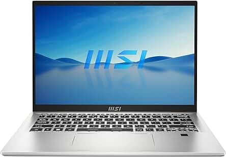 MSI Prestige 14H B12UCX-437XES - Portátil Ultraligero 14 FHD+ (i7-12650H, 16GB RAM, 512GB SSD, RTX 2050)